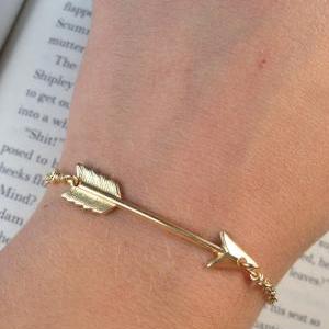Arrow Bracelet- Simply Gold Arrow Bracelet- Hunger..