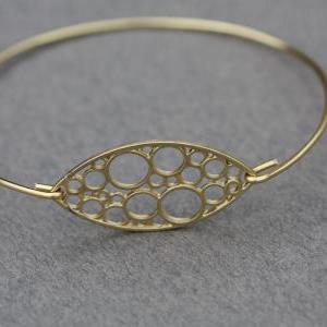 Cosmical Gold Bangle Bracelet- Minimalist Jewelry-..