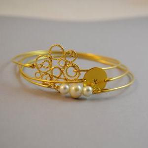 Joy Bangle Bracelet Set- Bubble Cha..